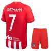 Officiële Voetbalshirt + Korte Broek Atlético Madrid Griezmann 7 Thuis 2023-24 - Kids